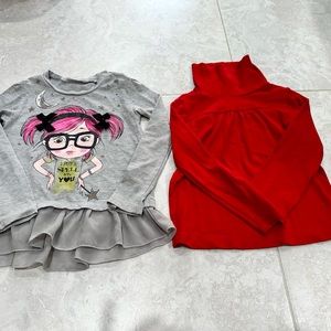 3T toddler girl long sleeve shirts.